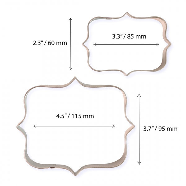 PME Set of 2 Cookie and Cake Plaque - Style 1