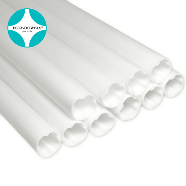 Poly-Dowels Large 16" White Cake Dowel