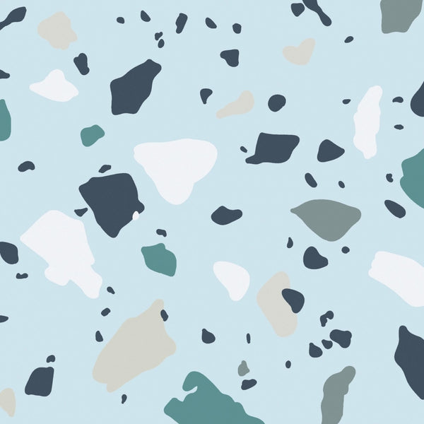 Tal Tsafrir Blue Terrazzo Contact Paper
