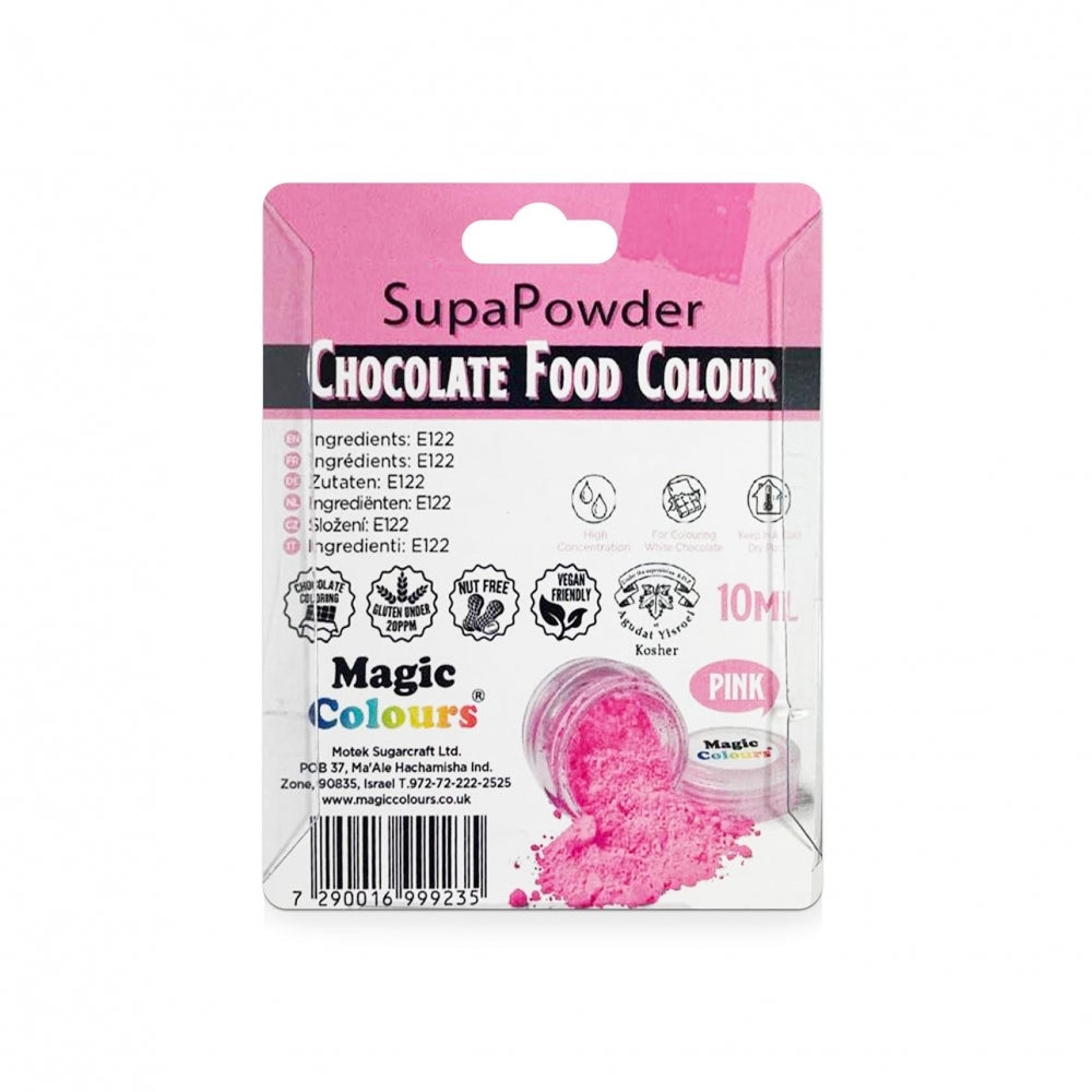 Magic Colours Superdust Chocolate Food Colour Powder 10ml - Pink