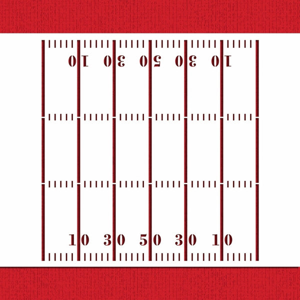 Designer Stencils Fooball Field Stencil