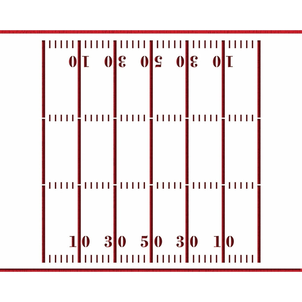 Designer Stencils Fooball Field Stencil