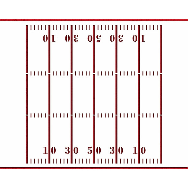 Designer Stencils Fooball Field Stencil