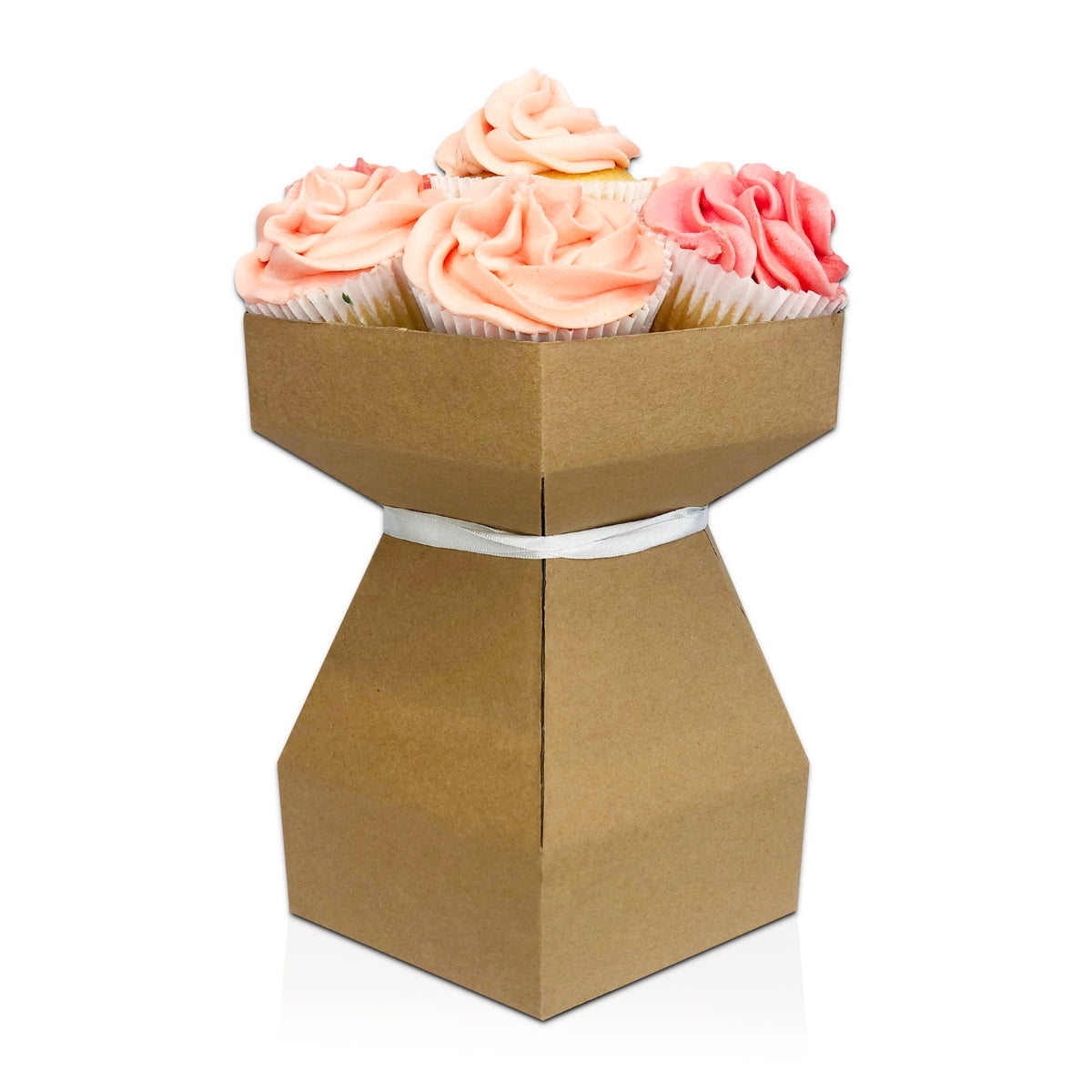 Cupcake Bouquet Box Kit Kraft
