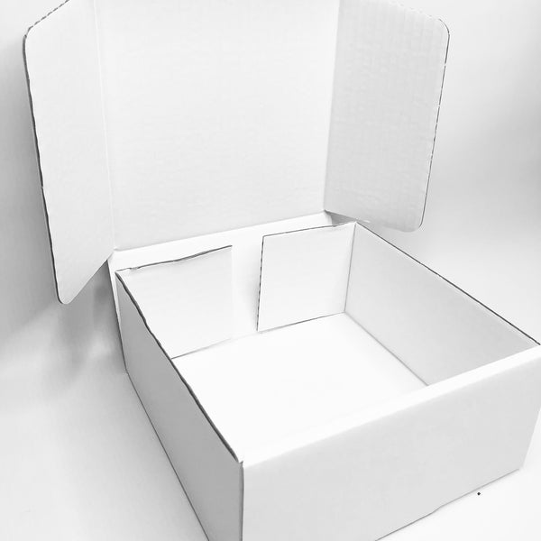 Simply Making 3" Deep Biodegradable Corrugated White Cake Box