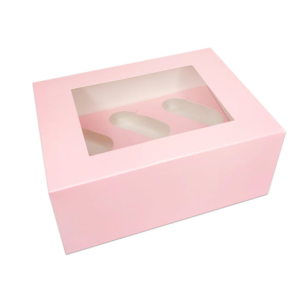 Simply Making 4" Deep Baby Pink Luxury Cupcake Box