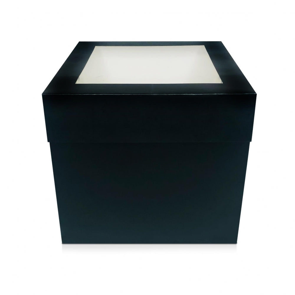Simply Making Black Matt Extra Deep Cake Box With Window