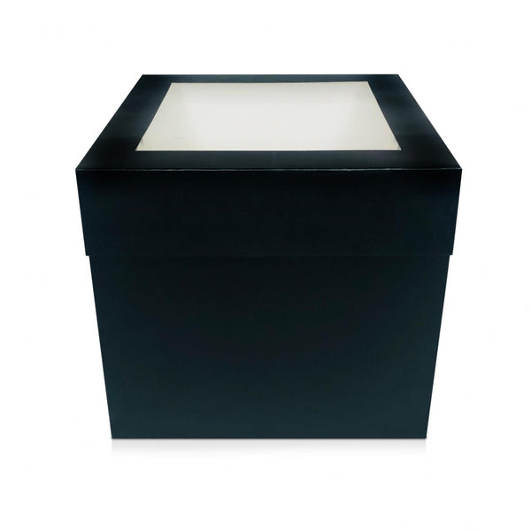Simply Making Black Matt Extra Deep Cake Box With Window