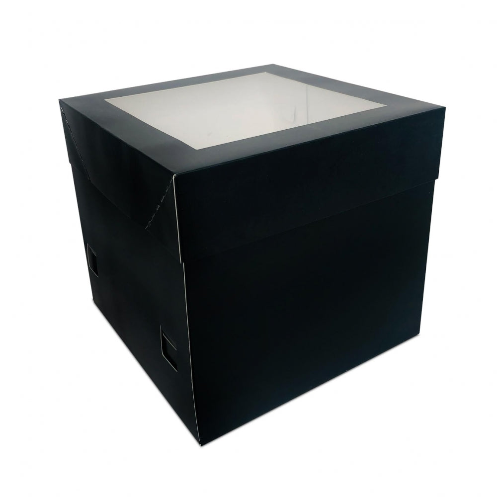 Simply Making Black Matt Extra Deep Cake Box With Window