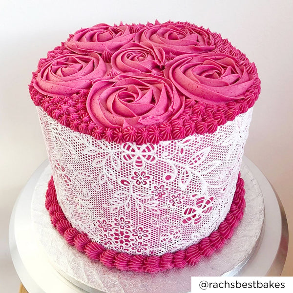 Cake Lace Floral Fern - 3D Large Lace Mat