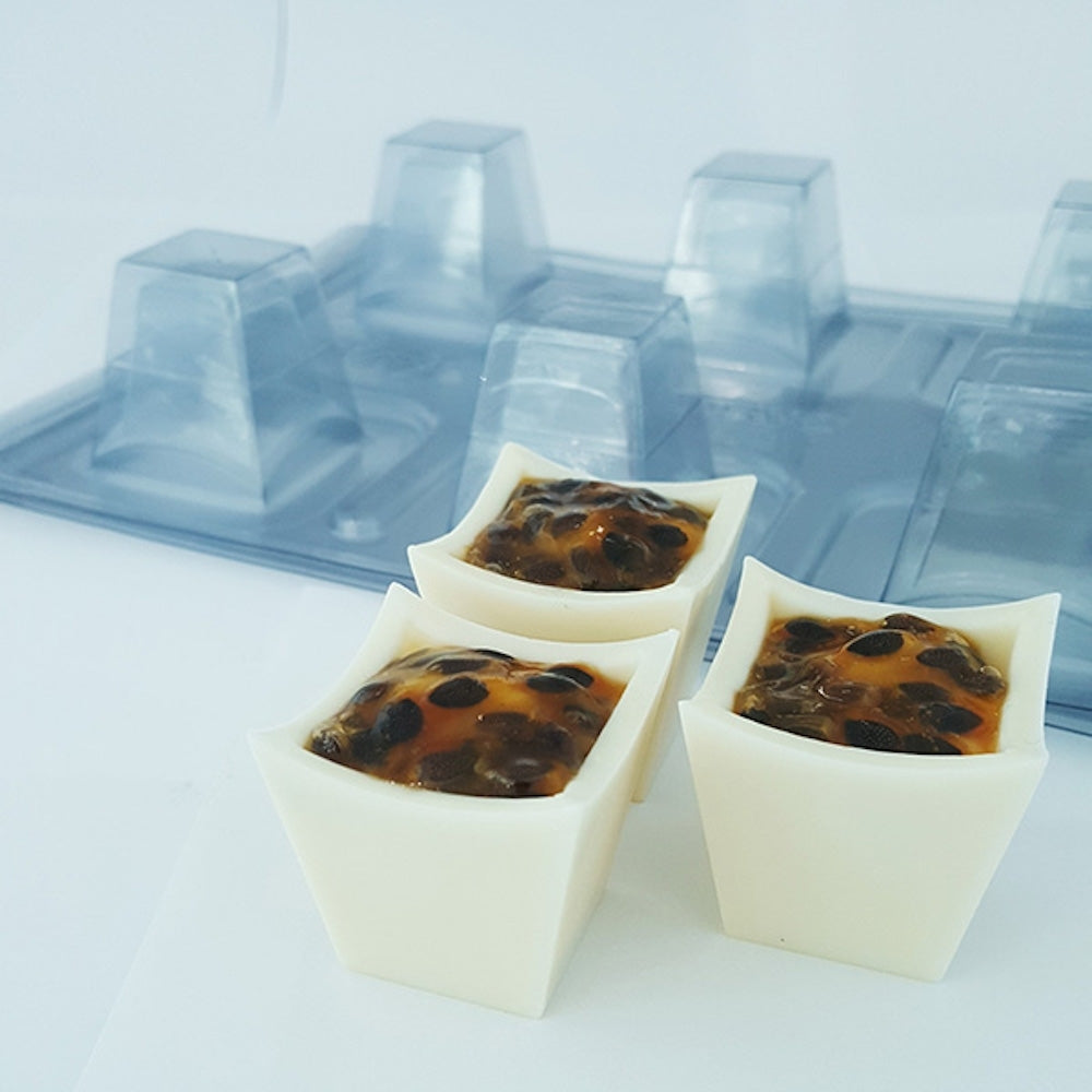 BWB Square Mousse Cup 3-Part Chocolate Mould