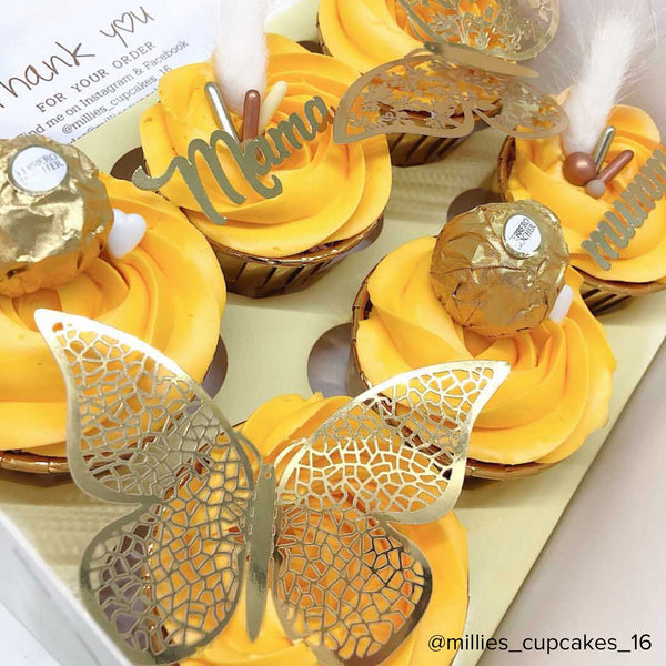 Simply Making 4" Deep Pastel Yellow Luxury Cupcake Box