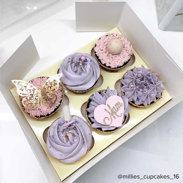 Simply Making 4" Deep Pastel Yellow Luxury Cupcake Box