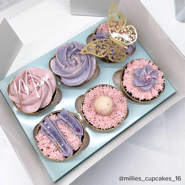 Simply Making 4" Deep Duck Egg Blue Luxury Cupcake Box