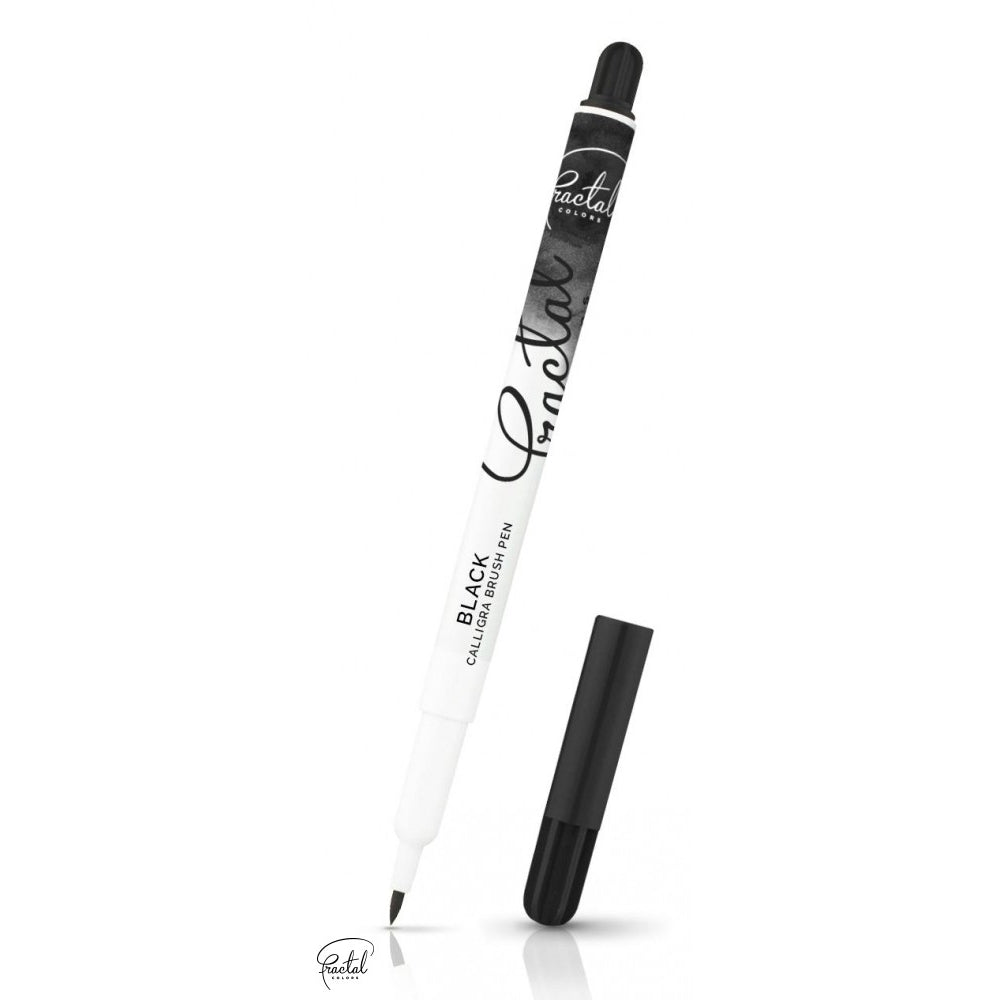 Fractal Colors Calligra Edible Ink Brush Pens - Black