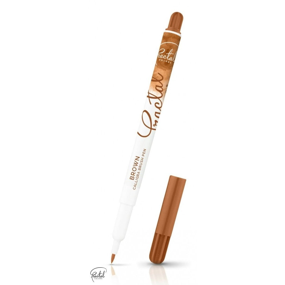 Fractal Colors Calligra Edible Ink Brush Pens - Brown