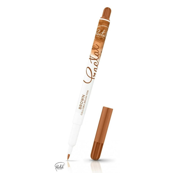 Fractal Colors Calligra Edible Ink Brush Pens - Brown
