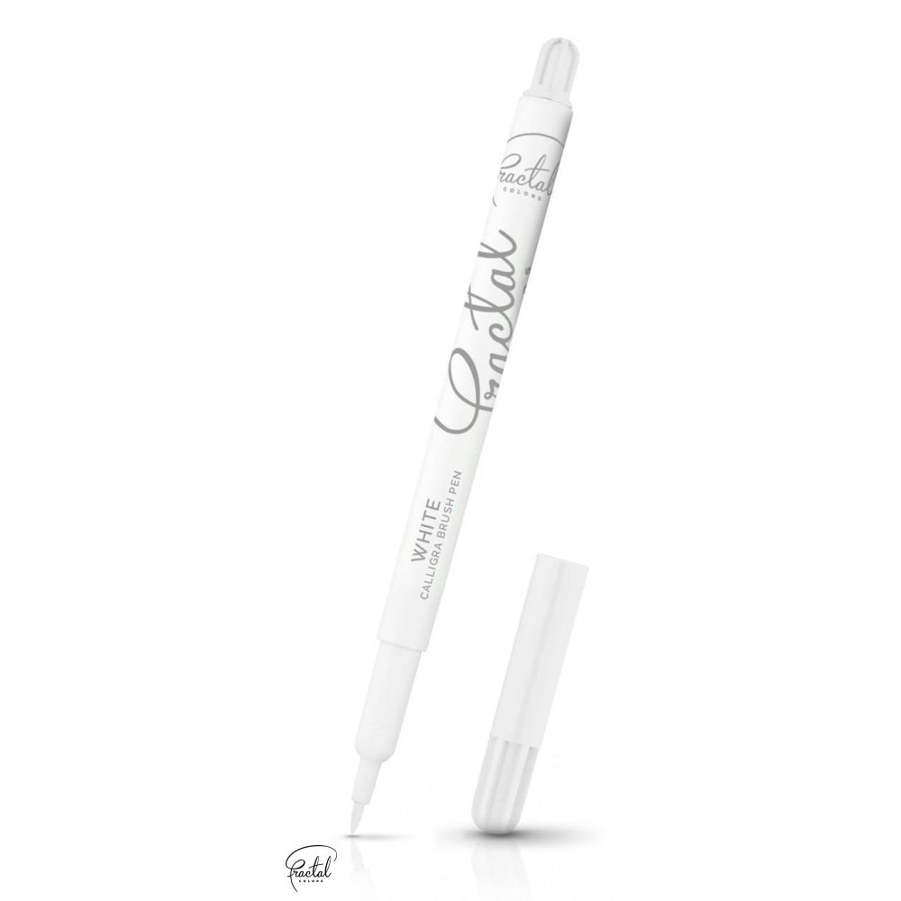 Fractal Colors Calligra Edible Ink Brush Pens - White
