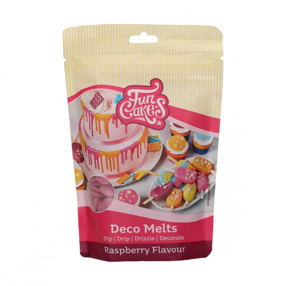 FunCakes LOW DATE - Raspberry Flavour 250g Deco Candy Melts - FunCakes [MAY 2026]