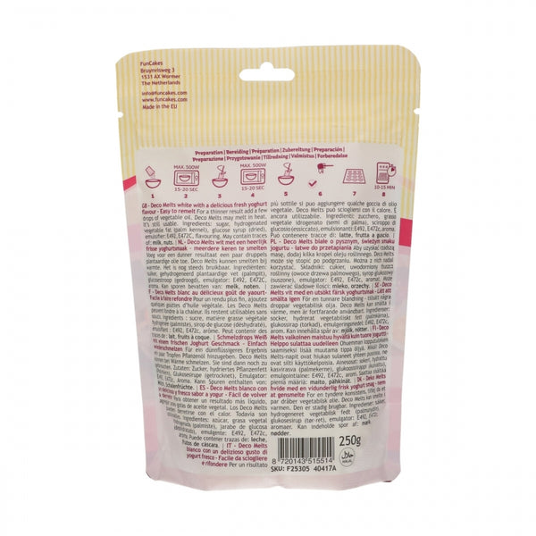 FunCakes Yoghurt Flavour Deco Melts 250g
