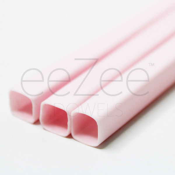 eeZee Dowels 12" Pink Square Dowels - Pack of 4