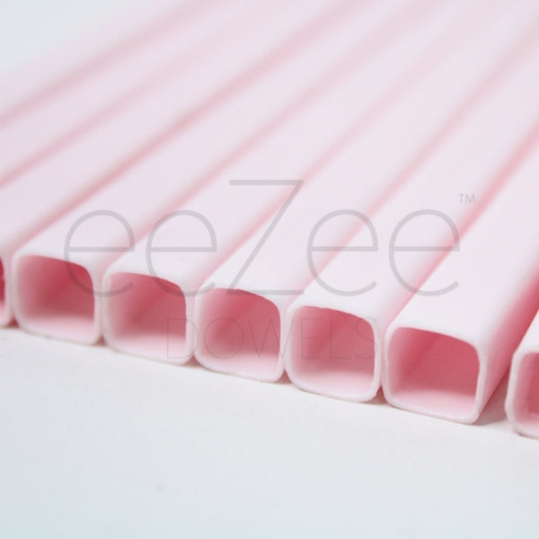 eeZee Dowels Pack of 10 - 12 Pink Square eeZee Dowels
