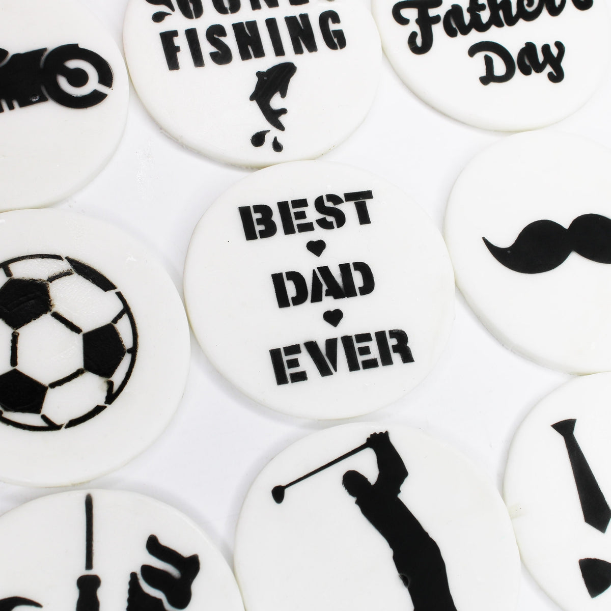 Simply Making Happy Father's Day Cupcake & Cookie Stencil