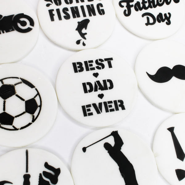 Simply Making Happy Father's Day Cupcake & Cookie Stencil