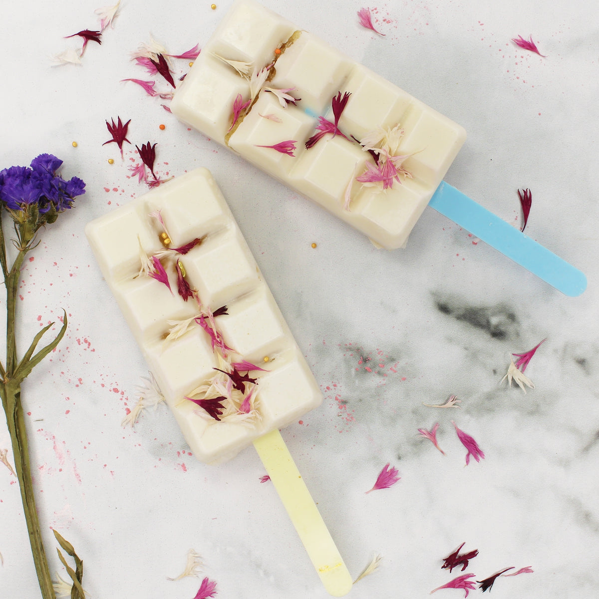 Make A Wish Pastel Cakesicle Sticks x 12 - Pastel Blue