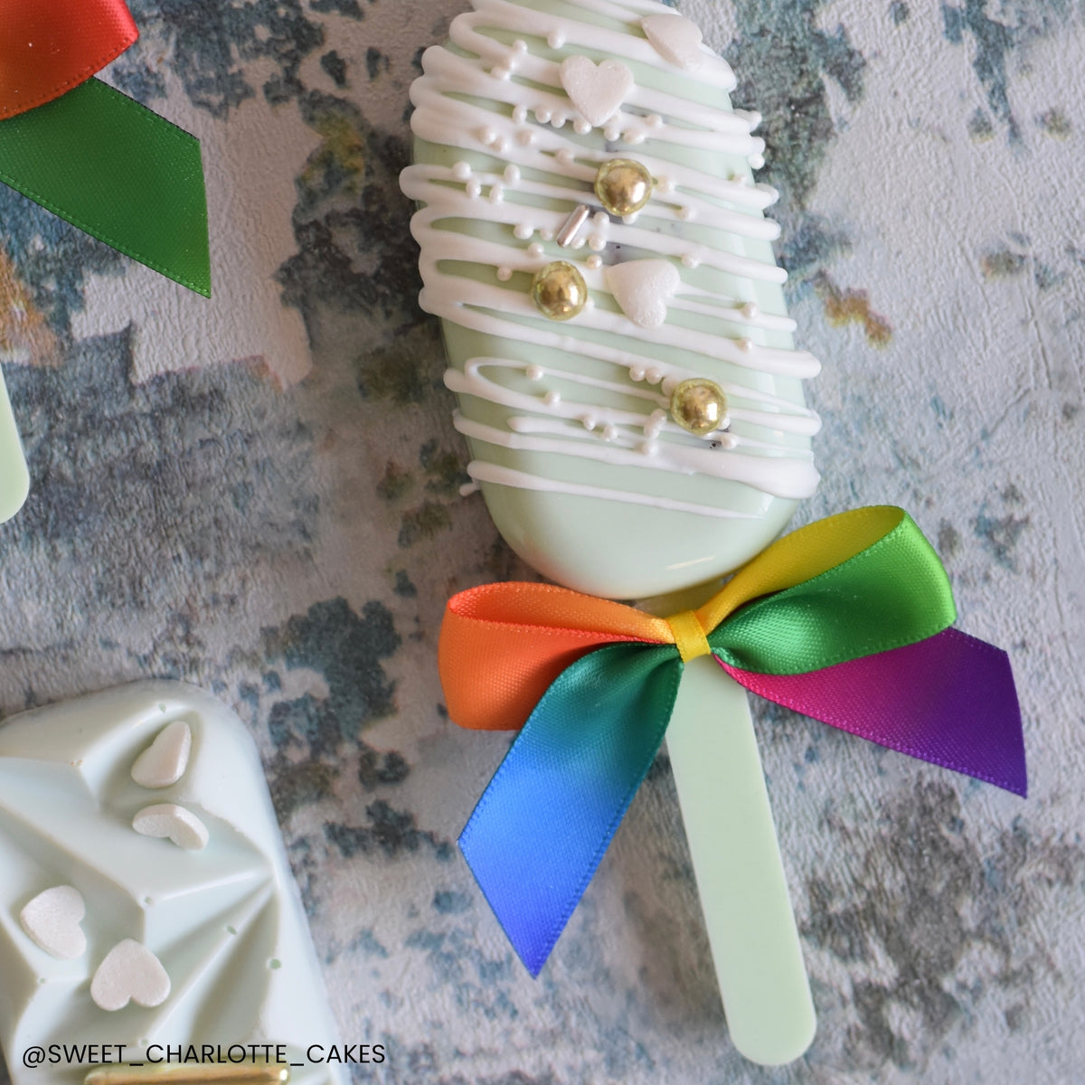 Make A Wish Pastel Cakesicle Sticks x 12 - Pastel Green