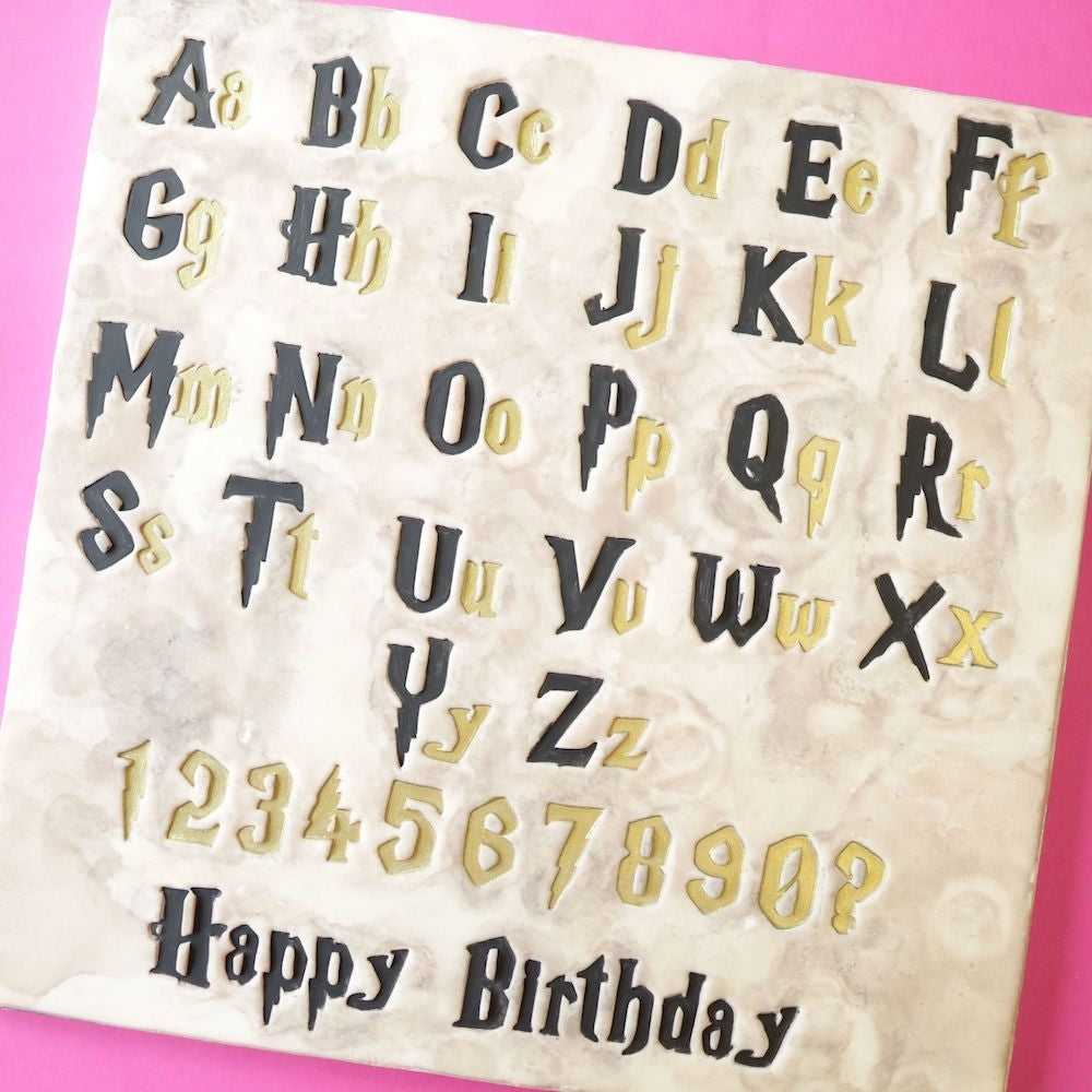 Sweet Stamp Medium Spellbound Letter & Number Embossing Set