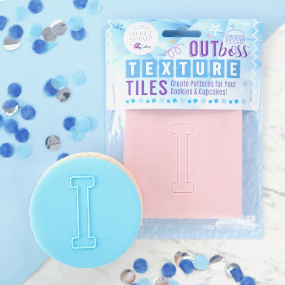 Sweet Stamp Monogram Varsity Letters - OUTboss Texture Tile