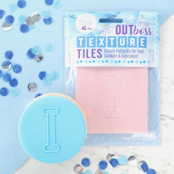 Sweet Stamp Monogram Varsity Letters - OUTboss Texture Tile