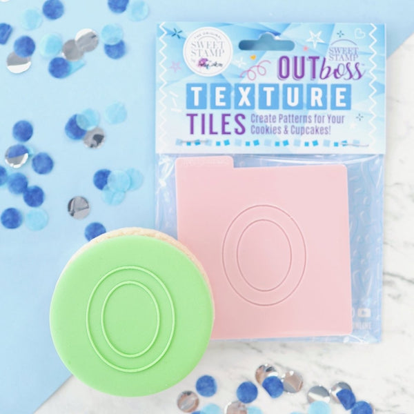 Sweet Stamp Monogram Varsity Letters - OUTboss Texture Tile