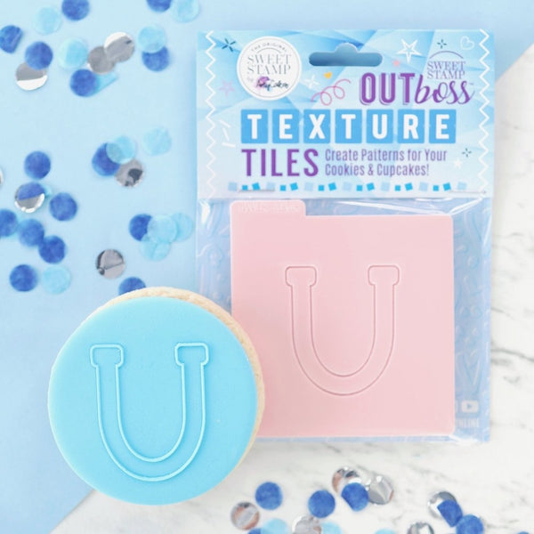 Sweet Stamp Monogram Varsity Letters - OUTboss Texture Tile