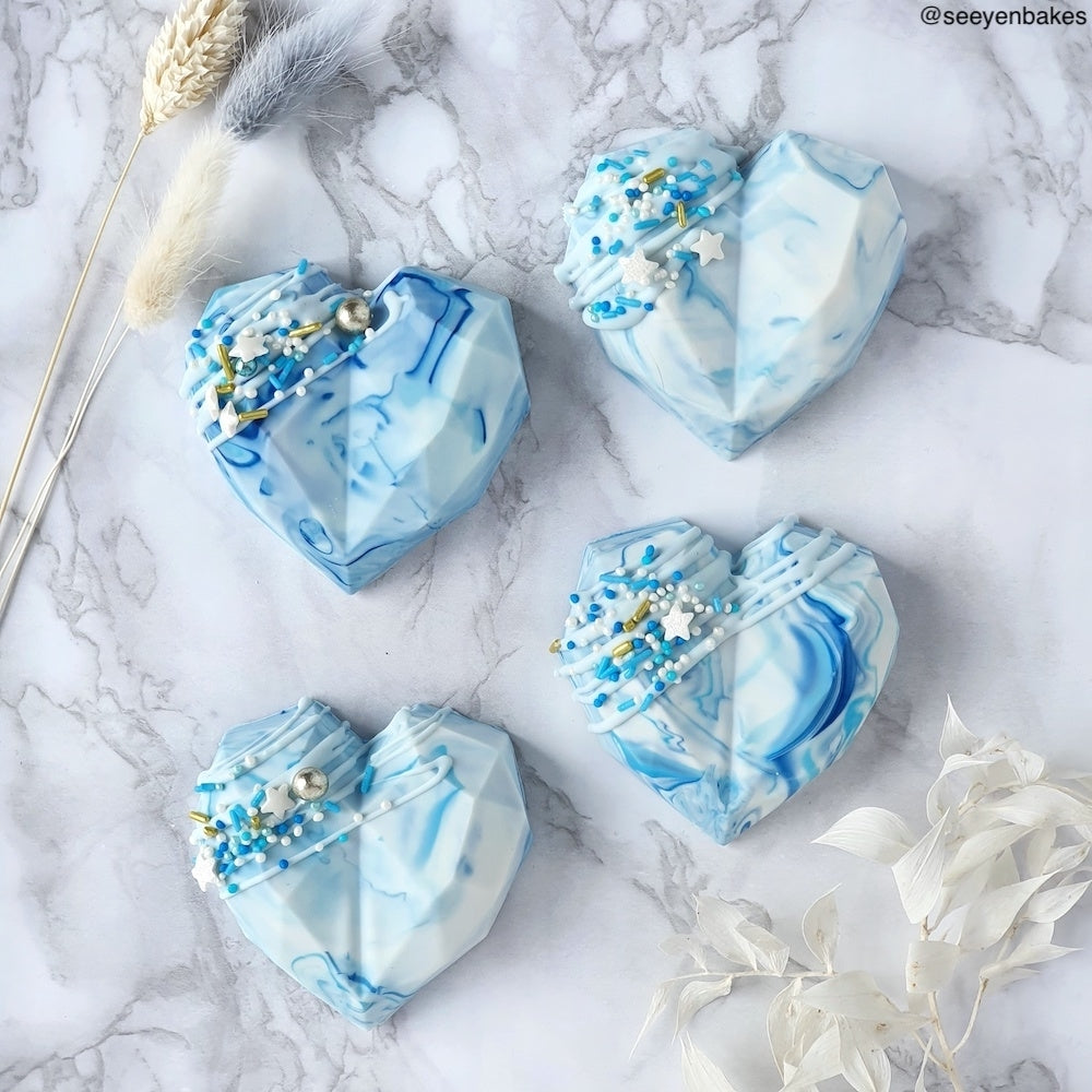 Choctastique Geo Heart Chocolate Mould - 8 Cavity