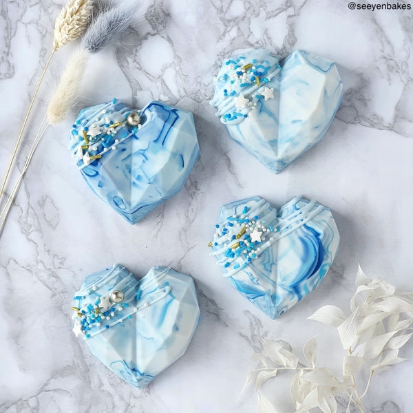 Choctastique Geo Heart Chocolate Mould - 8 Cavity