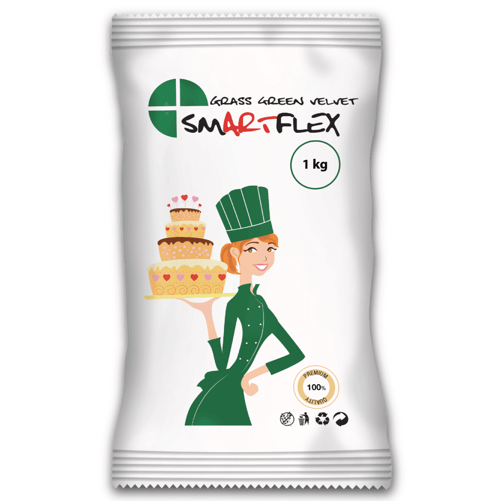 Smartflex Grass Green Velvet Sugarpaste