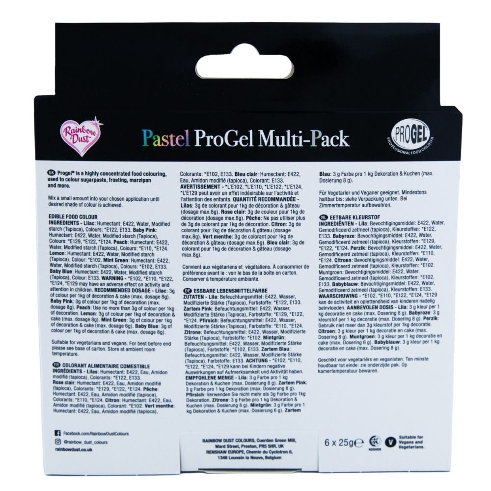Rainbow Dust Pastel Multipack ProGel Concentrated Colouring
