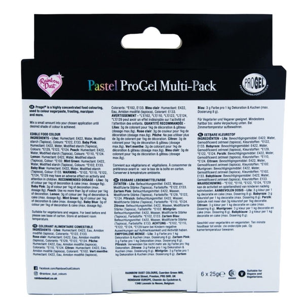 Rainbow Dust Pastel Multipack ProGel Concentrated Colouring