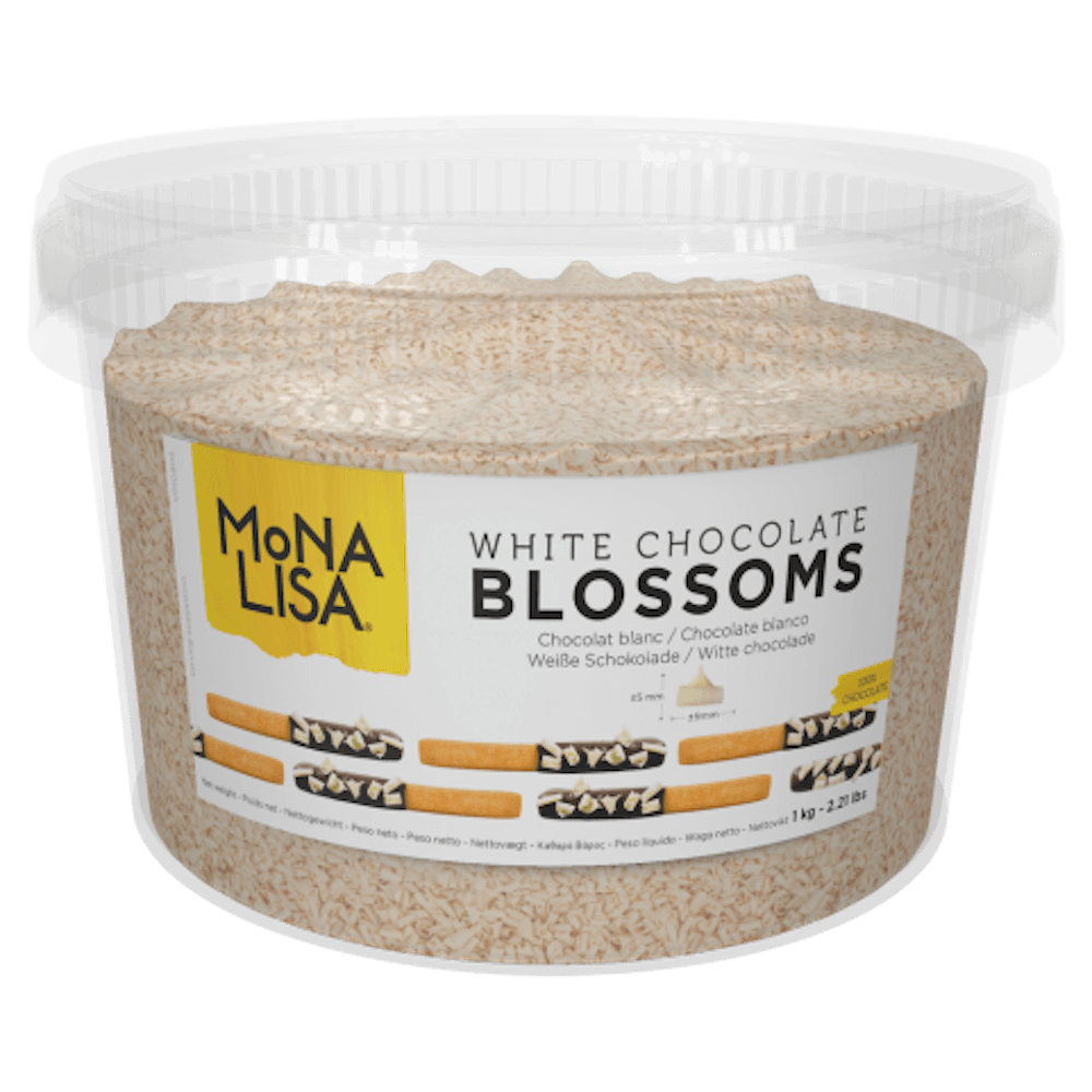 Mona Lisa White Chocolate Blossom Curls 1KG - Mona Lisa
