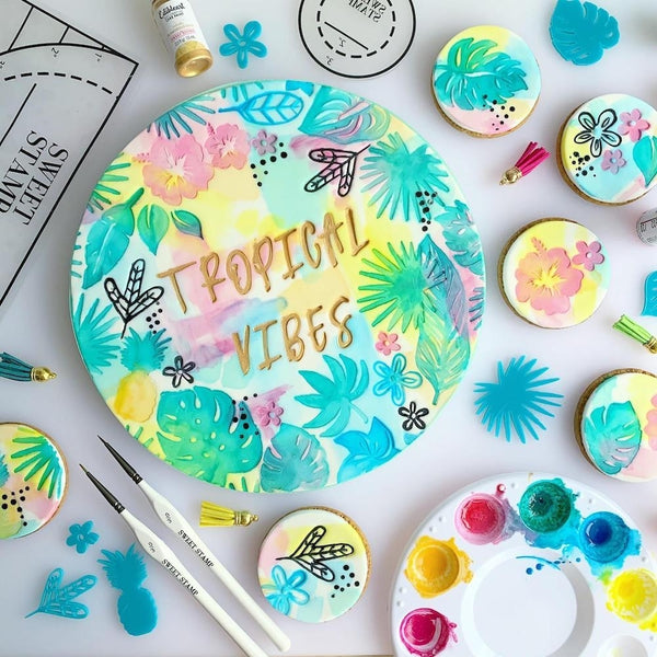 Sweet Stamp Tropical Vibes Embossing Set By Sweetbakes