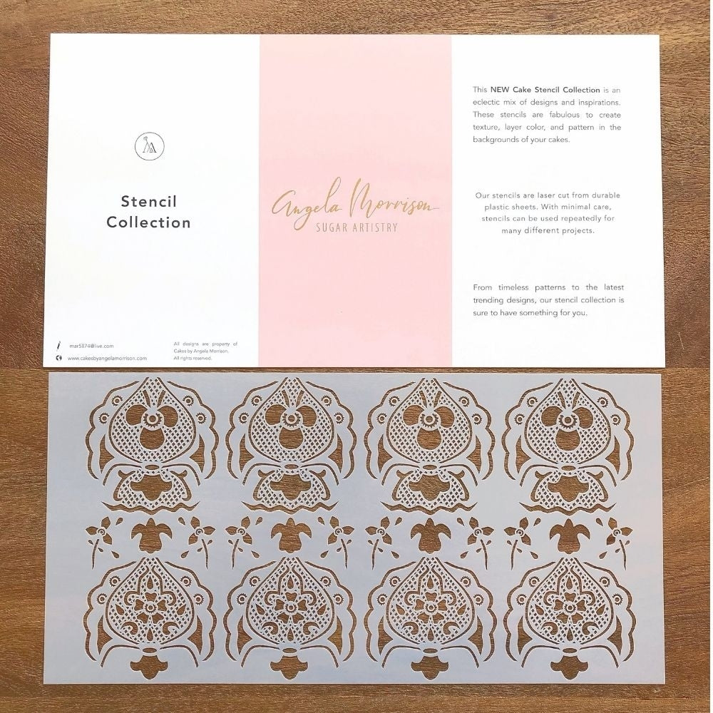 Angela Morrison White Dove - Lace Stencil Collection
