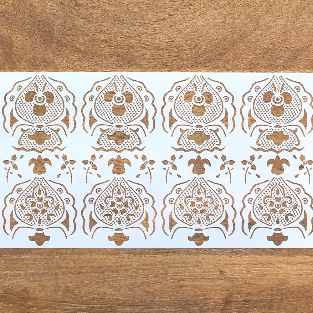 Angela Morrison White Dove - Lace Stencil Collection