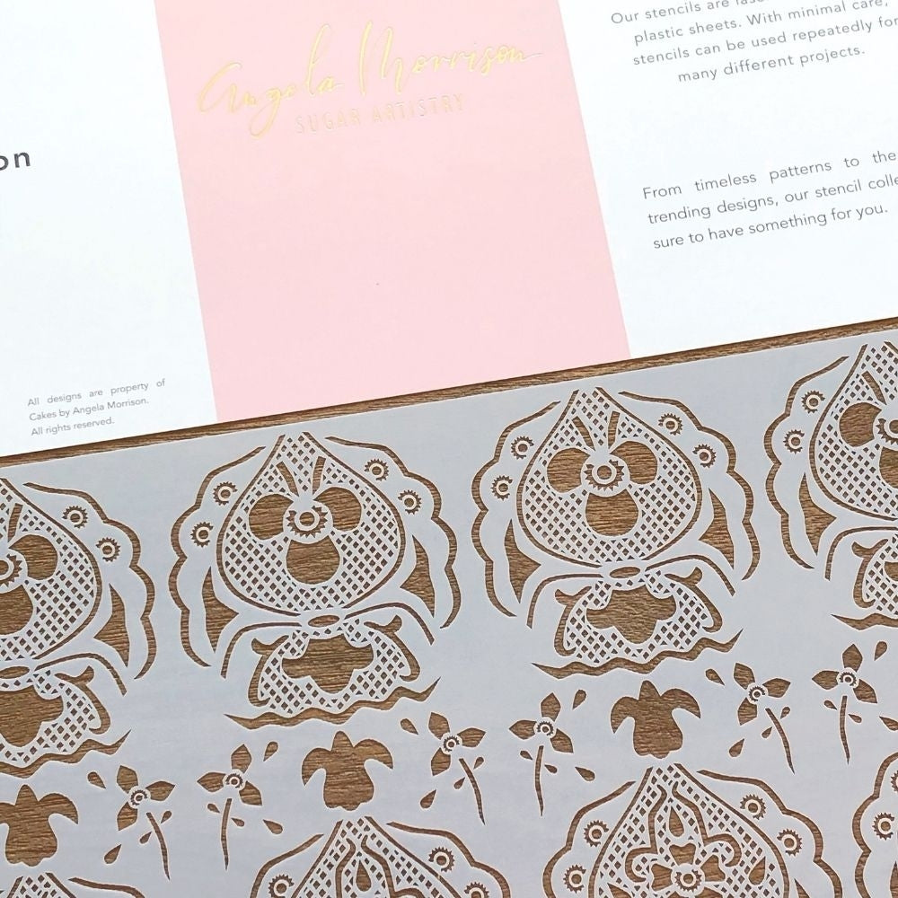 Angela Morrison White Dove - Lace Stencil Collection