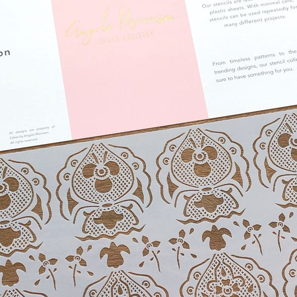 Angela Morrison White Dove - Lace Stencil Collection