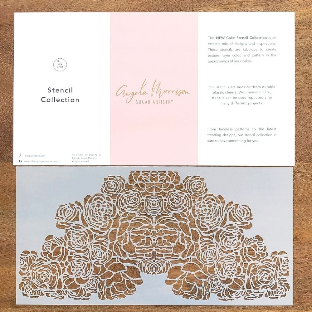 Angela Morrison Marigold - Lace Stencil Collection