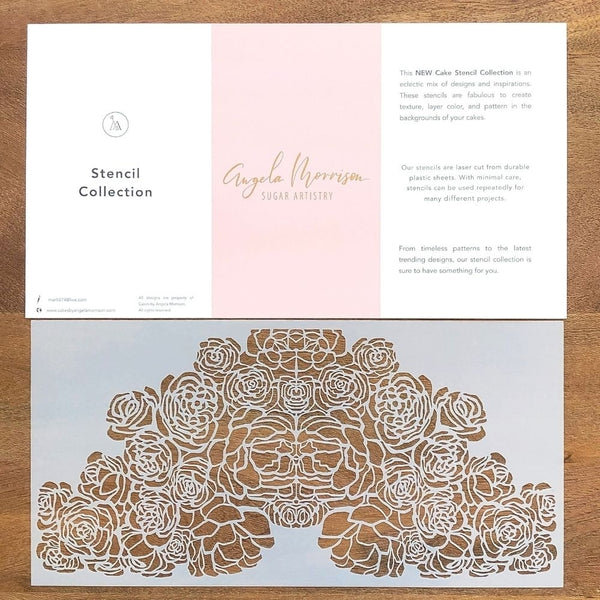 Angela Morrison Marigold - Lace Stencil Collection