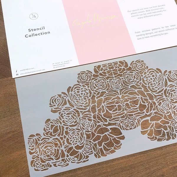Angela Morrison Marigold - Lace Stencil Collection