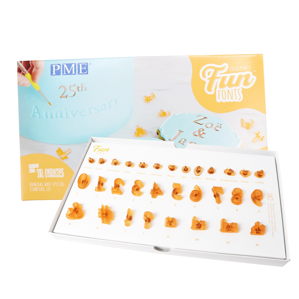 PME Fun Fonts Embossing Collection - Numerals & Special Characters Collection 2